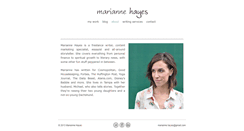 Desktop Screenshot of mariannehayes.com