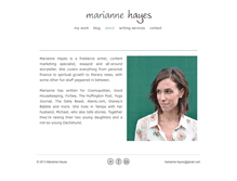 Tablet Screenshot of mariannehayes.com
